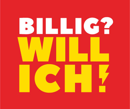 Billig will ich Logo